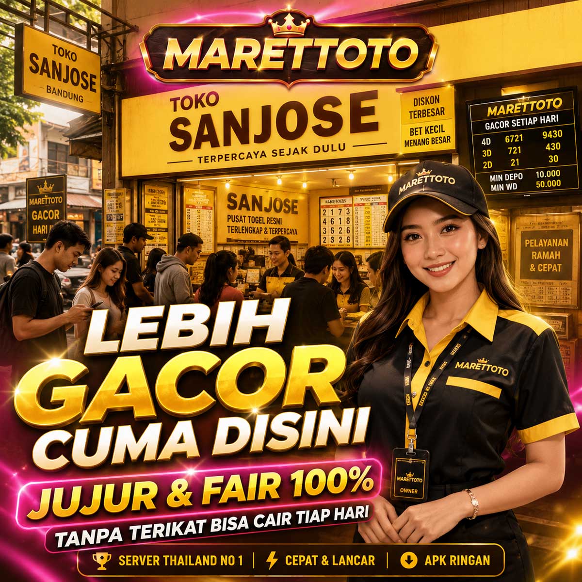 Persitusan Slot Thailand No 1 MARETTOTO, Simulasi Server Gacor Badak Bebas Pilih by Hey siriusly